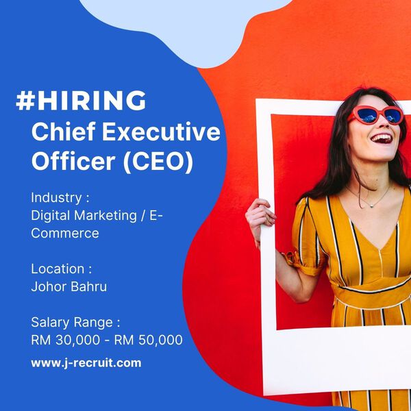 Chief Executive Officer Ceo J Recruit Recruitment Agency Hiredly Jobs In Malaysia